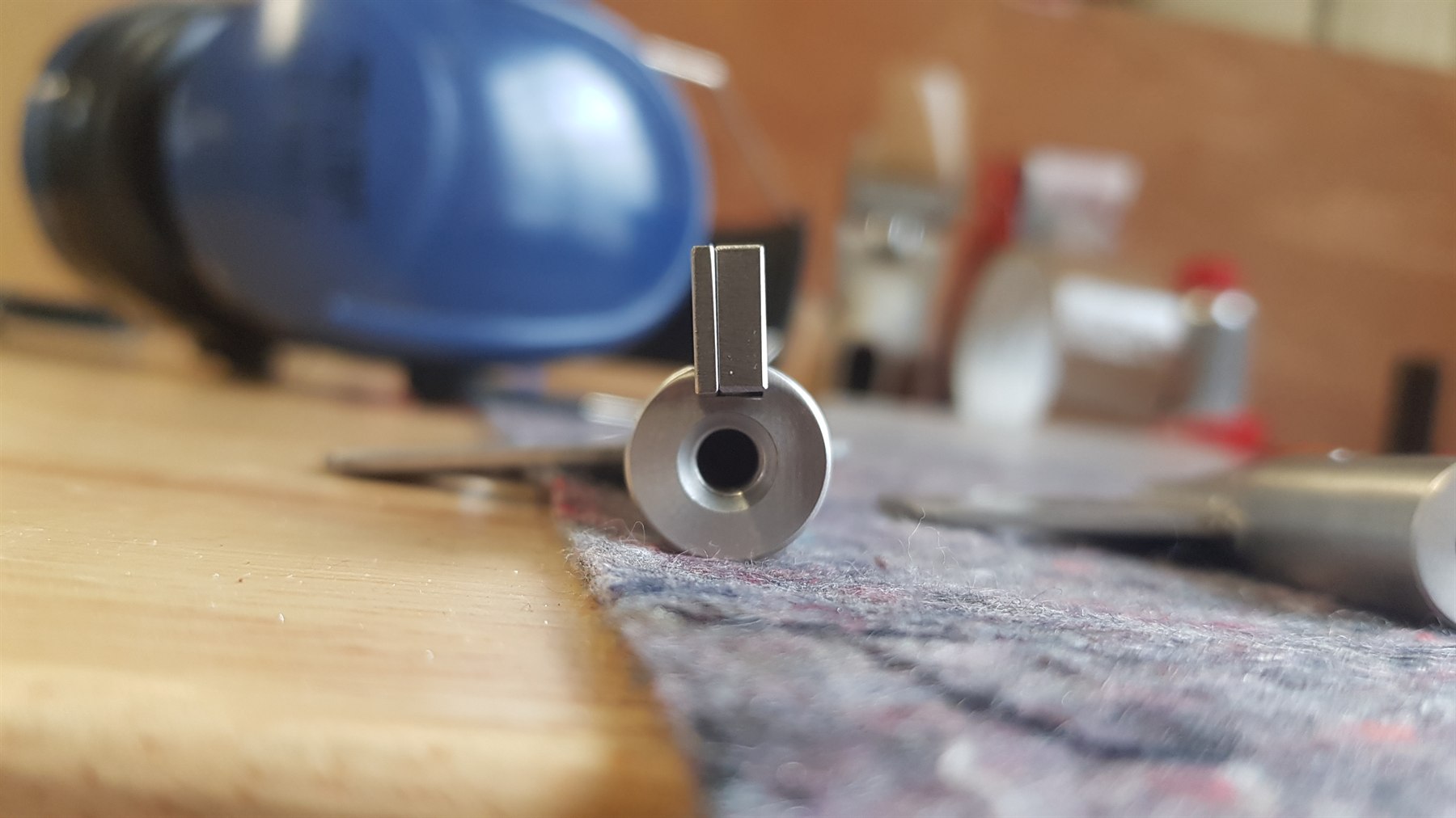 Détail d'une pièce de précision tournée