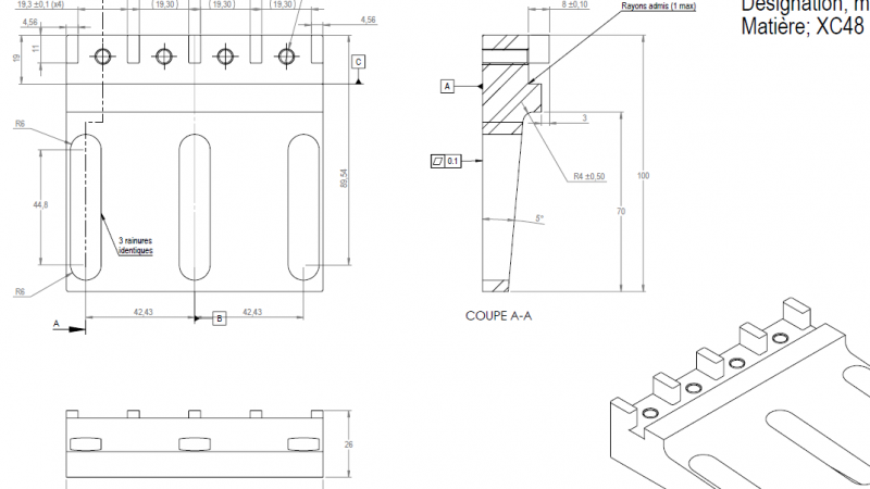 Mise en plan mors mobile